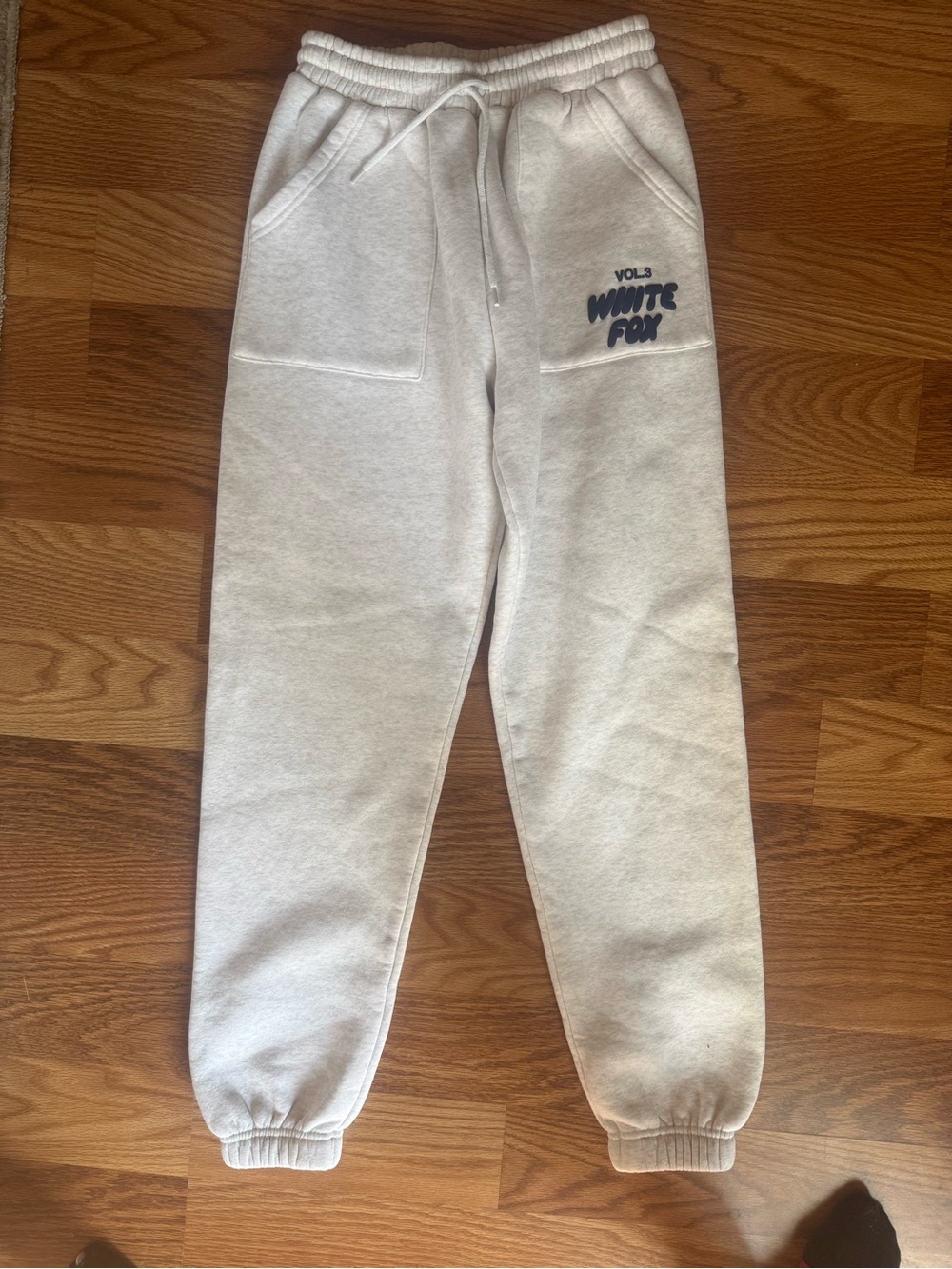 White Fox Boutique Light Gray Women's Sweatpants - Logo Joggers